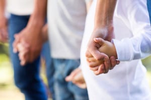 28781221 - family holding hands close up